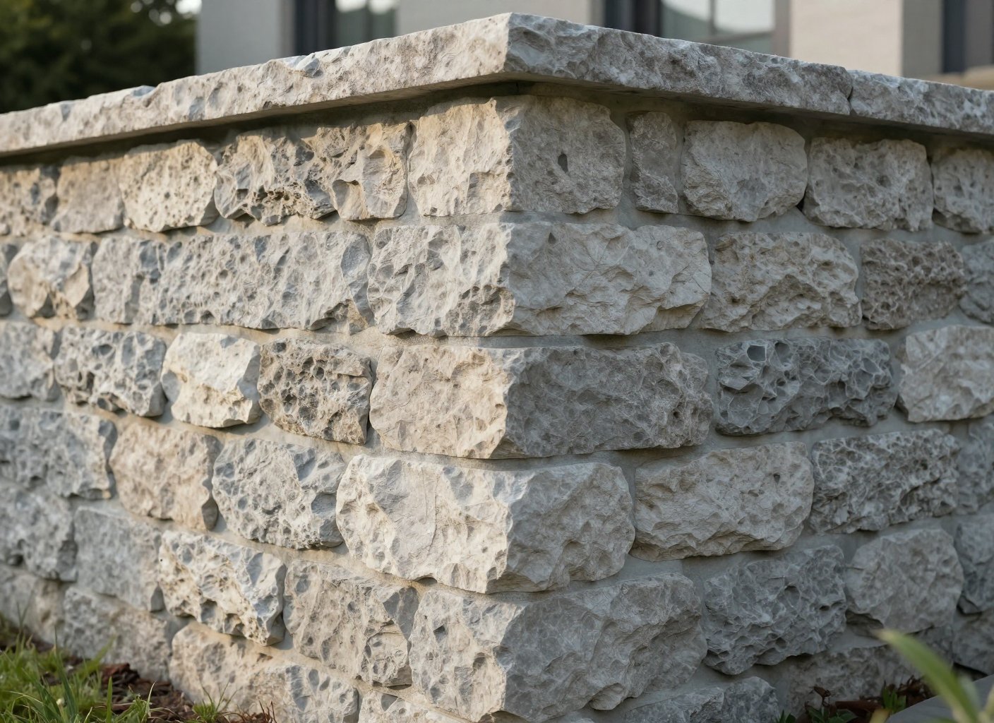 Отделка цоколя диким камнем — иллюстрация 1